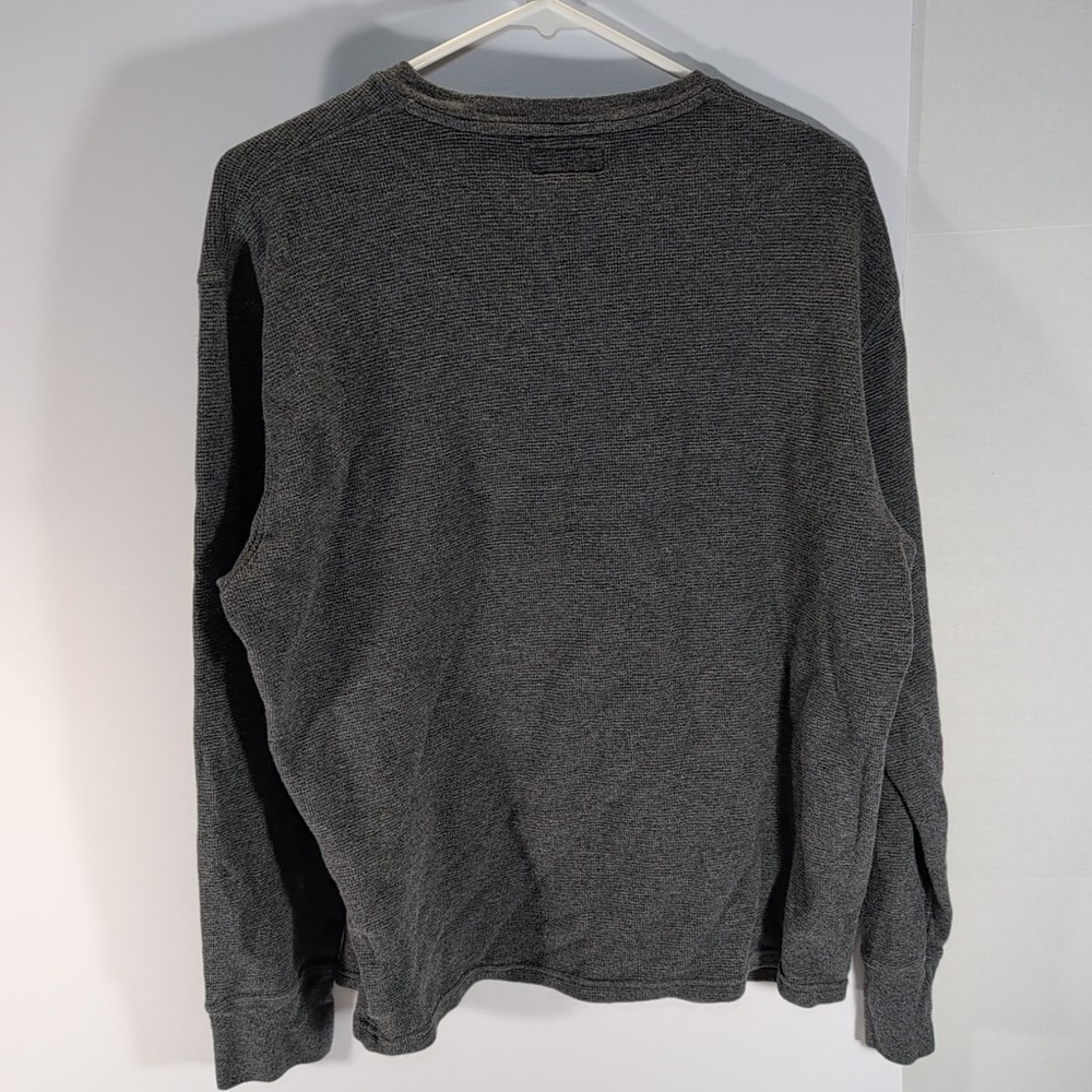Polo Ralph Lauren Sleep Shirt Men's L Waffle Knit 100%‎ Cotton Long Sleeve Large - Picture 3 of 6